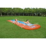 Bestway H2OGO! Doppel-Wasserrutsche, Wasserspielzeug orange/blau, 488 x 138 cm