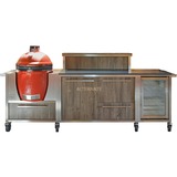 Burnout Kitchen Outdoorküche KamadoJoe Classic III Dark Oak, Holzkohlegrill AUSSTELLUNGSSTÜCK!