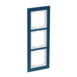 Busch-Jaeger Abdeckrahmen 3-fach, Abdeckung blau, Retail