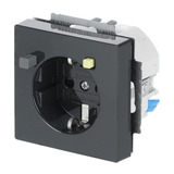 Busch-Jaeger Fehlerstromschutzschalter Einsatz, Steckdose anthrazit, Retail