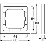 Busch-Jaeger Rahmen einfach anthrazit, Retail