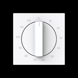 Busch-Jaeger Zentralscheibe mit Aufdruck, Abdeckung weiß, Retail