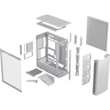 Fractal Design Define One Light TG Clear Tint, Tower-Gehäuse weiß