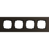 Gira Abdeckrahmen vierfach, Abdeckung braun, Retail