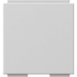 Gira Universal Blindabdeckung für Abdeckung Modular Jack 2fach mit 30 Grad Schrägauslass und Beschriftungsfeld grau, Retail