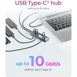 ICY BOX IB-HUB1450-C31, USB-Hub anthrazit