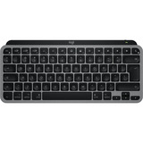 Logitech MX Keys Mini für Mac, Tastatur grau/schwarz, DE-Layout, Metallgehäuse, kompatibel mit Apple macOS, iPad OS