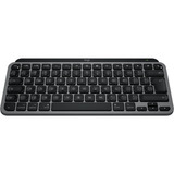 Logitech MX Keys Mini für Mac, Tastatur grau/schwarz, DE-Layout, Metallgehäuse, kompatibel mit Apple macOS, iPad OS