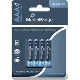 MediaRange Premium Alkaline Batterien, Micro AAA|LR03|1.5V, 4er 4 Stück, AAA