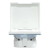 Merten Schutzkontakt-Steckdose mit Klappdeckel weiß, Retail