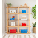Room Copenhagen LEGO Storage Brick 4 Top Lid Glitter, Aufbewahrungsbox rot/transparent