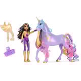 Spin Master Unicorn Academy - Sophia und Einhorn Wildstar, Spielfigur mit echter Mähne und Schweif sowie Bürste