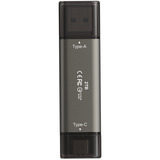 Team Group X2 MAX 2 TB, USB-Stick titan/schwarz