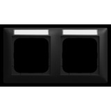 Busch-Jaeger Abdeckrahmen mit Sichtfenster 1732 NS-915 schwarz, Retail