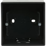 Busch-Jaeger Aufputz-Gehäuse einfach zur Aufnahme von Einsätzen, Zentralscheiben und Abdeckrahmen schwarz (matt), Retail