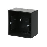 Busch-Jaeger Aufputz-Gehäuse einfach zur Aufnahme von Einsätzen, Zentralscheiben und Abdeckrahmen schwarz (matt), Retail