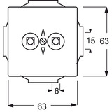 Busch-Jaeger Potentialausgleich 2-fach Unterputz, Dose Retail