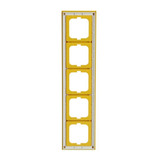 Busch-Jaeger Rahmen 5-fach gelb, Retail