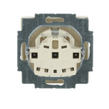 Busch-Jaeger Schutzkontakt Steckdosen-Einsatz mit erhöhtem Berührungsschutz weiß, Retail