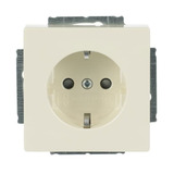 Busch-Jaeger Schutzkontakt Steckdosen-Einsatz mit erhöhtem Berührungsschutz weiß, Retail