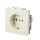 Busch-Jaeger Schutzkontakt Steckdosen-Einsatz mit erhöhtem Berührungsschutz weiß, Retail