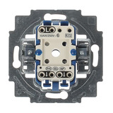 Busch-Jaeger Wechselschalter-Einsatz 230 Volt 10 Ampere Typ 2000/6 US Unterputz mit Steckklemme blau, Retail