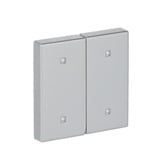 Busch-Jaeger Wippe zwei fach Elektroniktaster aluminium, Retail