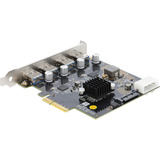 DeLOCK PCI-E x4 Karte zu 4 x USB-A 10 Gbps Dual Channel, Schnittstellenkarte 