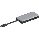 Digitus 7-Port Travel Docking Station, Dockingstation grau/schwarz, USB-C