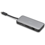 Digitus 7-Port Travel Docking Station, Dockingstation grau/schwarz, USB-C