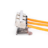 Digitus Hutschienenadapter für 3x Keystone Modul edelstahl