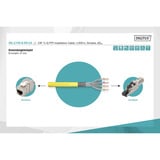 Digitus Professional Cat.7a S/FTP Verlegekabel simplex, B2ca gelb, 1.000 Meter Trommel
