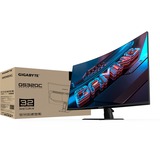 GIGABYTE GS32QC, Gaming-Monitor 80 cm (32 Zoll), schwarz (matt), QHD, VA, 165Hz Panel