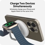 Hyper HyperJuice Qi2 2-in-1 Magnetischer Ladeständer, Ladestation weiß/silber