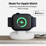 Hyper HyperJuice Qi2 2-in-1 Magnetischer Ladeständer, Ladestation weiß/silber