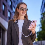 Intenso Handykette und Lade-/Datenkabel Cell Phone Charging Lanyard violett, 1,65 Meter, USB-C, PD3.0 / QC4.0, Nylon