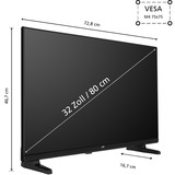 JVC LT-32VAF3355, LED-Fernseher 80 cm (32 Zoll), schwarz, FullHD, Tripple Tuner, Smart TV, Android Betriebssystem