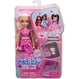Mattel Dream Besties Malibu Refresh Puppe mit trendigen, mehrschichtigen Outfits 