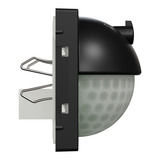 Merten Präsenzmelder schwarz matt mit 180 Grad Erfassungswinkel, Typ MEG5711-0403, Bewegungsmelder schwarz (matt), Retail