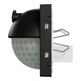 Merten Präsenzmelder schwarz matt mit 180 Grad Erfassungswinkel, Typ MEG5711-0403, Bewegungsmelder schwarz (matt), Retail