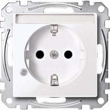 Merten Schutzkontaktsteckdose mit erhöhtem Berührungsschutz weiß (glänzend), Retail