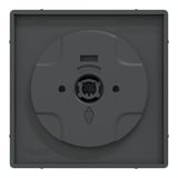 Merten Zentralplatte Rolltast-Rastschalter Einsatz Thermoplast lackiert matt anthrazit, Retail