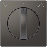 Merten Zentralplatte Rolltast-Rastschalter Einsatz Thermoplast lackiert matt anthrazit, Retail