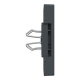 Merten Zentralplatte für USB Ladestation Einsatz aus Thermoplast matt anthrazit, Retail