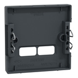 Merten Zentralplatte für USB Ladestation Einsatz aus Thermoplast matt anthrazit, Retail