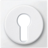 Merten Zentralplatte für Wechsel-Rastschalter-Einsatz, Typ 318119, Kunststoff, matt, 55x55 mm weiß (matt), Retail