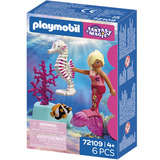 PLAYMOBIL 72109 Fantasy & Magic Meerjungfrau mit Seepferdchen, Konstruktionsspielzeug 