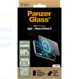 PanzerGlass Gaming Displayschutz Ultra-Wide Fit, Schutzfolie transparent, iPhone 16 / 15, EasyAligner