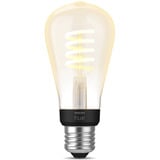 Philips Hue White Ambiance Filament Lampe E27 Edison ST64 550, LED-Lampe 