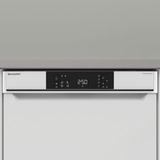 SHARP QW-NA1CU47DW-DE  , Spülmaschine weiß/edelstahl, 60 cm